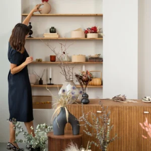 Minimalist Floating Wooden Wall Shelves