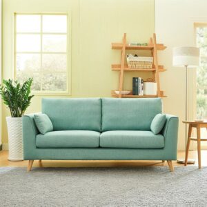 Scandinavian Style Fabric Upholstered Sofa